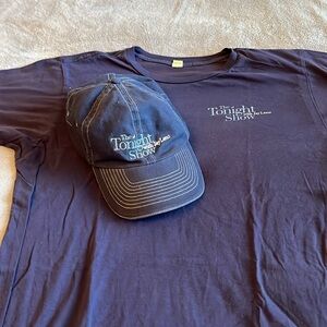 Vintage Tonight Show with Jay Leno T-shirt and hat